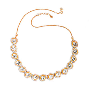 Opal Halo Celestial Necklace Set