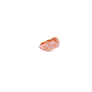 Noble Lattice Rosegold Ring