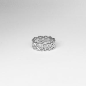 Men's Sterling Silver Griffin Knots Ring For Office Wear
