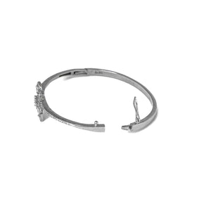 Sterluv's Sterling Silver Elara Bloom Cuff for Women - Ideal Daily Wear Jewellery