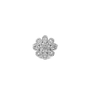 Sparkling Flower Serenade Ring