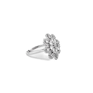 Sparkling Flower Serenade Ring