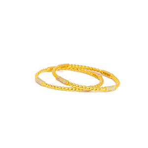 Glistening Twist Bangle