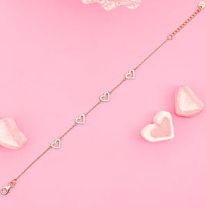 Eternal Heart Charm Bracelet