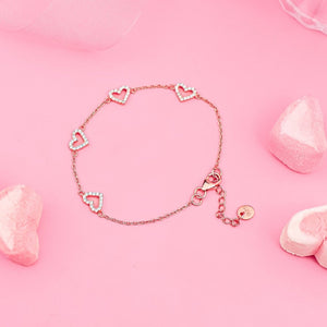 Eternal Heart Charm Bracelet