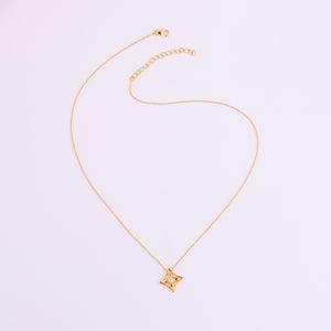 Golden Blossom Quadrant Necklace