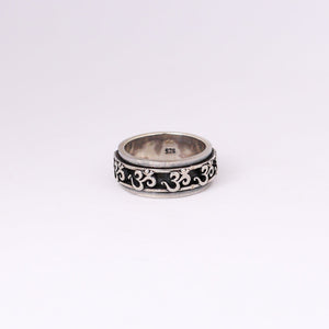 Men's Sterling Silver Omm Spin Essence Ring - Best for Festivity, Celebrations & Parties