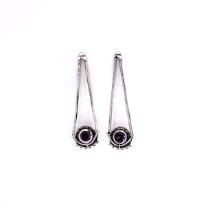 Gleaming Fluer Chain Earrings