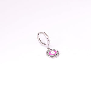 Fuchsia Enchantment Evileye Hoops