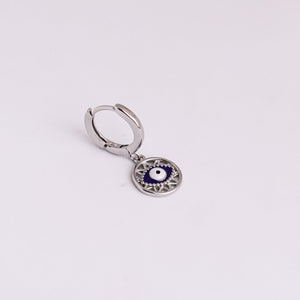 Azure Shield Evileye Hoops