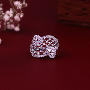 Sparkling Silver Mesh Ring