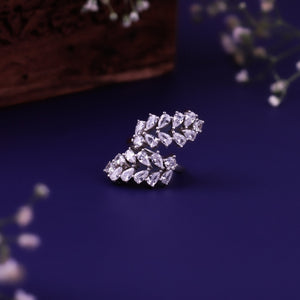 Verdant Enchanted Leaf Ring