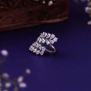 Verdant Enchanted Leaf Ring
