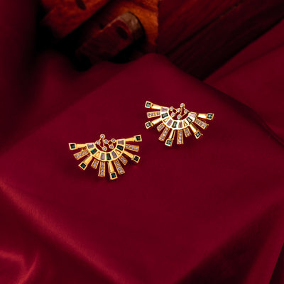 Emerald Fanfare Earrings